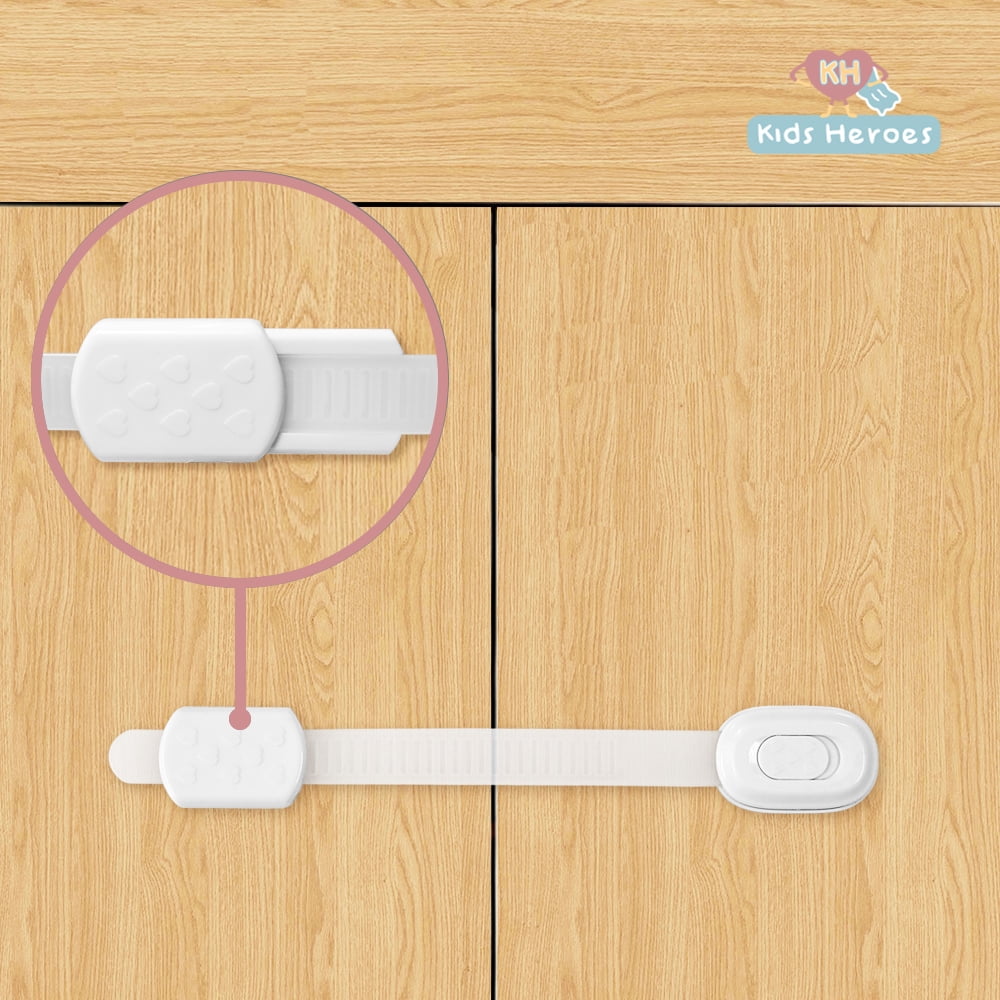 Kids Heroes Safety Kit for Babies and Toddlers with 10 Transparent Corner Protectors, 10 Outlet Safety Covers, and 4 Drawer Locks (24 Pieces)