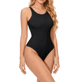 thumbnail image 5 of A AGROSTE Women's Seamless Slimming Crew Neck Thong Bodysuit Outfits with Sleeveless Body Shaper Tank Tops, 5 of 8