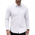thumbnail image 3 of COOFANDY Mens Stretch Dress Shirts Long Sleeve Button Down Shirt Regular Fit Formal Business Shirts, 3 of 10
