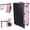 Pink, variant on Rolling Manicure Table, Foldable Nail Desk with 3 Lockable Drawers, LED Mirror, Portable Nail Station with Speaker, Charging Station for Nail Techs and Salons