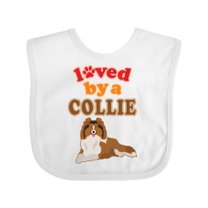 Inktastic Rough Collie Dog Boys or Girls Baby Bib