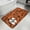 Orange, variant on Purple Halloween Bathroom Rugs Non Slip Washable Bath Mat Absorbent Low Pile Front Door Mat Vintage Scary Pumpkin Ghost Castle Indoor Doormat for Kitchen Entryway Shower Decor Accessories 15.7"x23.6"