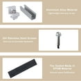 thumbnail image 5 of Solar Panel Bracket Kit, 4Pcs Solar Roof Mounting 30mm/35mm Rail Clamp Kit for 1 Pieces Solar Panels, Suitable for Metal Roof, Tin Roof, Flat Roof, Sheet Roof, 5 of 9