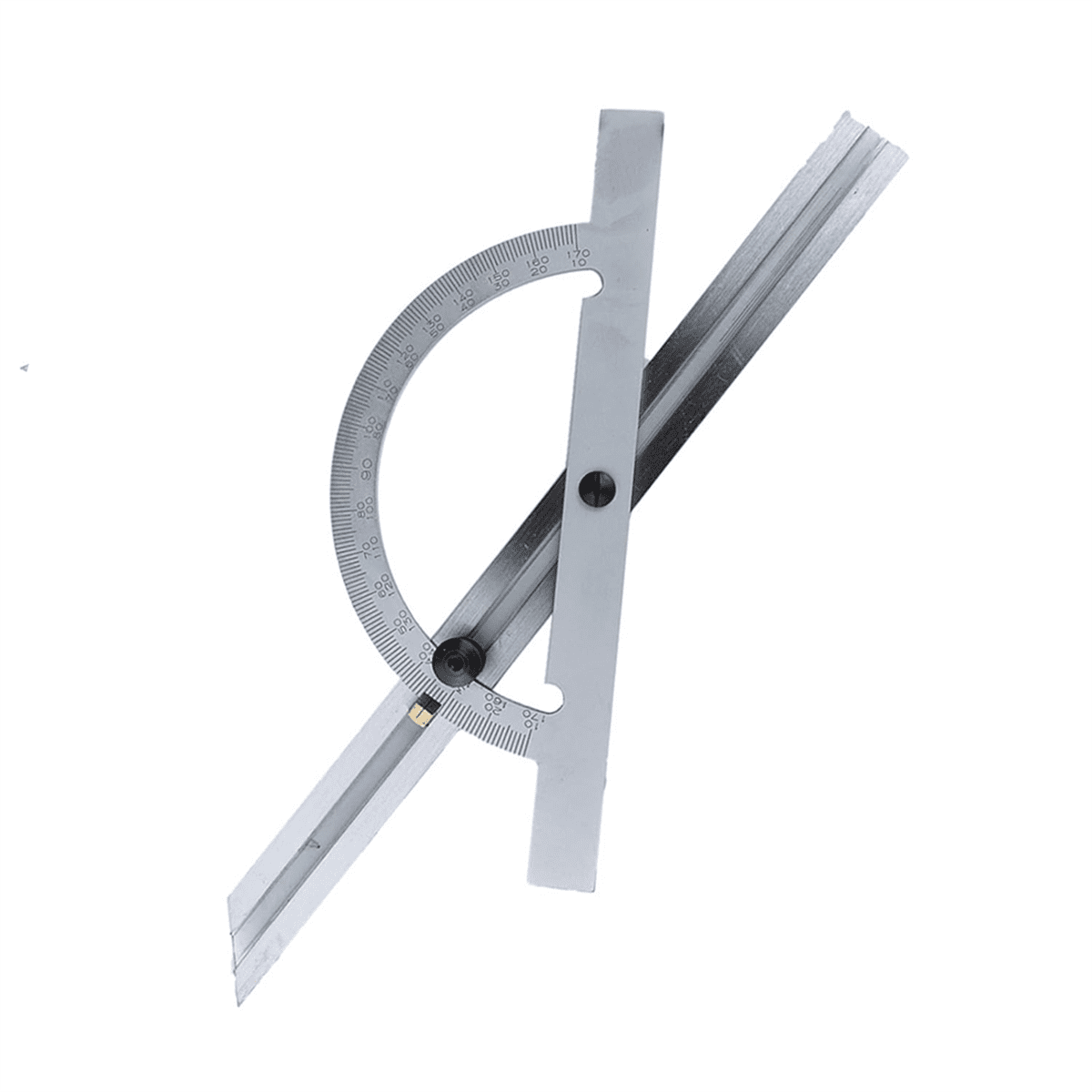 Carbon Steel Protractor 10-170 Degrees Ruler Adjustable Angles Woodworking Measure Tool