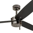 thumbnail image 2 of Prominence Home Journal 52" Gun Metal Modern Indoor/Outdoor Ceiling Fan with 3 Blades, Pull Chain & Reverse Airflow, 2 of 7