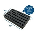 thumbnail image 7 of Polar Whale 2 Cryogenic Vial Racks Black Foam Storage Rack Holder Organizer Stand Transport Holds 50 Vials Fits up to 13mm Diameter Vials, 7 of 7