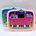 thumbnail image 3 of Early Education English Tablet Alphabet Numbers Words Learning Machine Kids Tablet Toy Multi-learning Laptop Toys Gift Girls Pink, 3 of 8