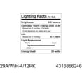 thumbnail image 2 of GE Lighting Soft White 29-Watt, 430-Lumen A19 Light Bulb with Medium Base, 8-Pack, 2 of 3
