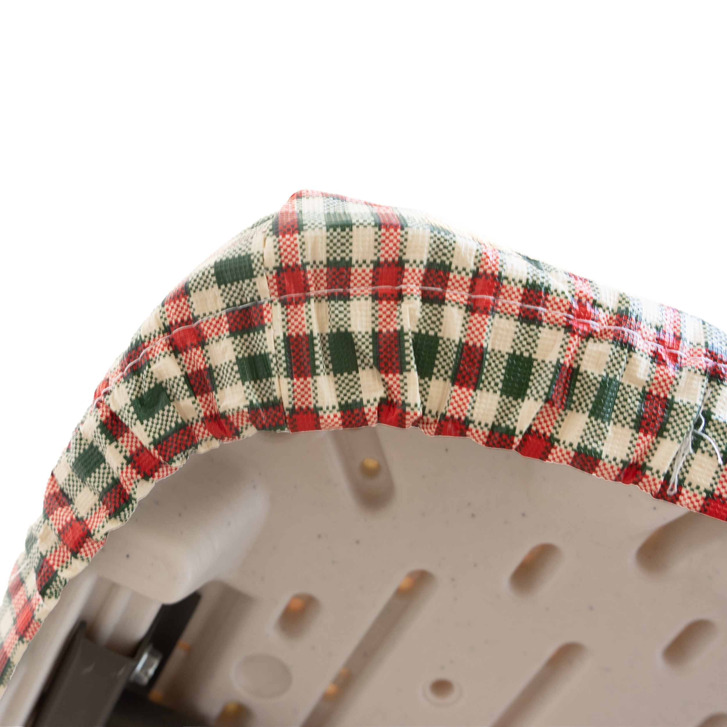 Waverly Inspirations Rectangular Elastic Fitted Table Cover Waterproof Vinyl Tablecloth With Flannel Backing, 6Ft Table, 72" x 30", Gingham Plaid, 2 PK
