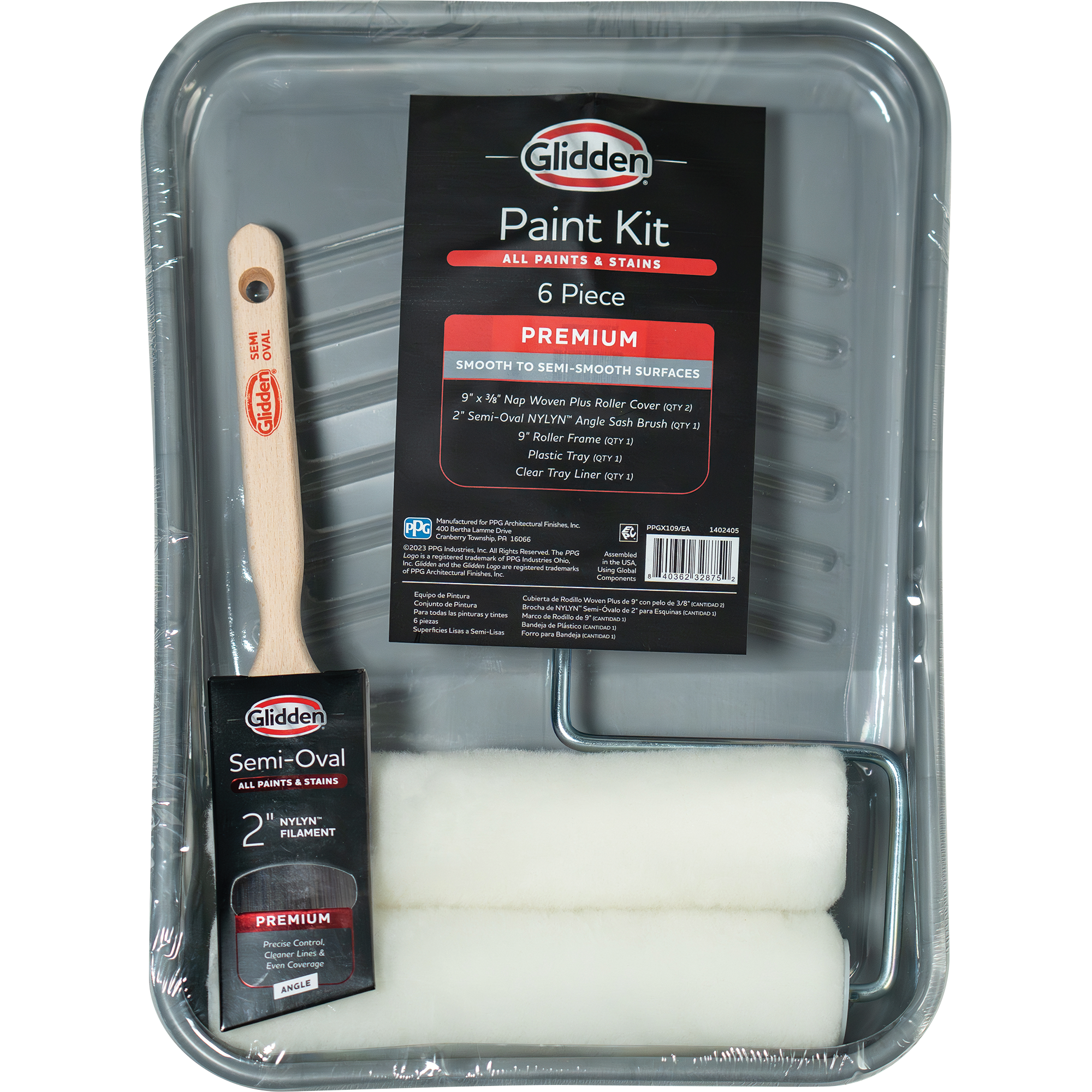 Glidden 6 Piece Premium Paint Tray Kit