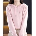 thumbnail image 5 of Womens Knit Hoodies Sweaters Teen Girls Cute Long Sleeve Pullover Hooded Preppy Sweatshirts Clothes, 5 of 7