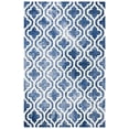 thumbnail image 3 of Safavieh Dip Dye Jolyon Geometric Wool Area Rug, Navy/Ivory, 5' x 8', 3 of 9