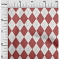 thumbnail image 2 of oneOone Rayon Maroon Fabric Check Argyle Quilting Supplies Print Sewing Fabric By The Yard 56 Inch Wide, 2 of 5