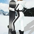 thumbnail image 6 of Noarlalf Ski Suits Woman Winter Outdoor Sports Jumpsuit with Removable Collar Outdoor Sports Zipper Ski Suit White L, 6 of 9