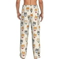thumbnail image 2 of Bixox Men's Shiba Head Face Patterned Pajama Pants with Pockets Lounge Clothes for Home, 2 of 5