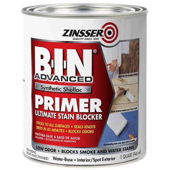 qt Zinsser 271009 White Zinsser, B-I-N Advanced Synthetic Shellac Primer