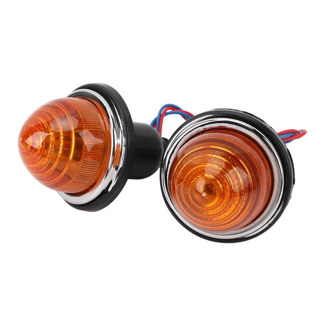 M Buder 2PCS 7.2 cm / 2.83 inches Luces de Freno Traseras LPB630 DC12V Reemplazo de Lámpara de Cola para Classic Mini Morris Minor Traveller L594 Amarillo