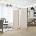thumbnail image 2 of GOJOOASIS Room Divider, 4-Panel Folding Privacy Screen, 88in Portable Separating with Metal Feet, Partition Room Dividers, 2 of 7
