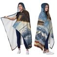 thumbnail image 2 of Vintage Bald Eagle Wearable Blanket Hoodies for Women Men Adults Eagles Lovers Plush Lightweight Starry Sky Bald Eagles Hooded Blankets for Sofa Office Decor Birthday Gifts 50X60 Inch, 2 of 5