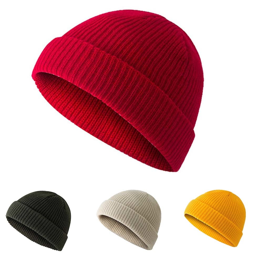 Warm Brimless Cuff Skullcap Sailor Cap 