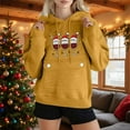 thumbnail image 2 of Makaor Holiday Sweatshirts Womens Christmas Pockets Hooded Sweatshirt Zip up Graphic Long Sleeve Pullover Tees Fleece Cute Fall Winter Clothes, 2 of 3