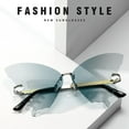 thumbnail image 6 of Rimless Butterfly Shape Sunglasses Hollow Fancy Dress Eyewear Halloween, 6 of 8