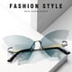 thumbnail image 5 of Gafas de Sol BLESIY de Mariposa Sin Marco Azul, 5 of 8