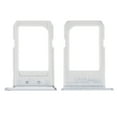 thumbnail image 1 of Plateau de Carte Sim de Remplacement Compatible pour Samsung Galaxy S6 Edge Plus (Perle Blanche / Argent), 1 of 5