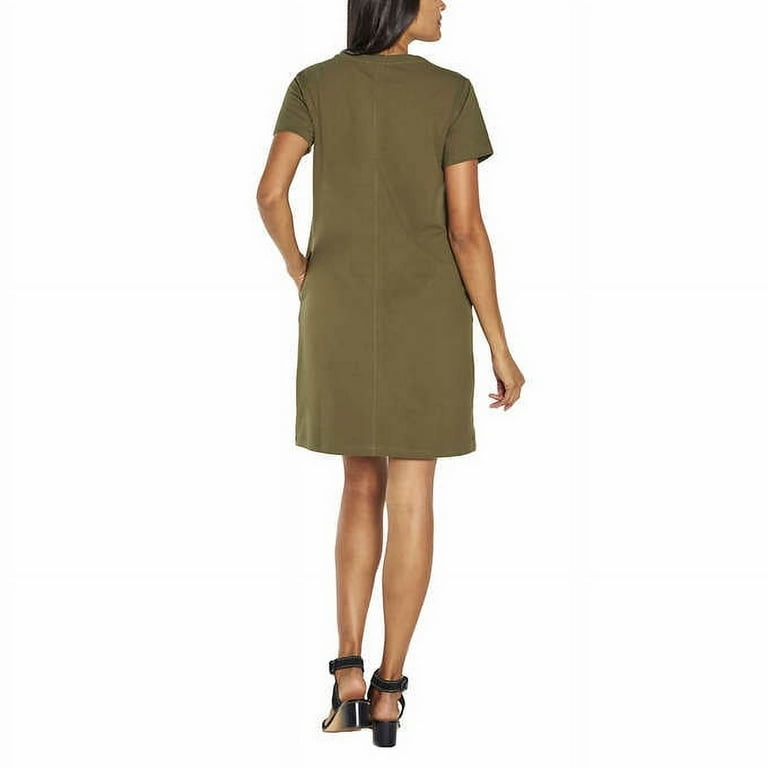 Banana Republic Ladies' Size Large, Shirt Dress, Deep Lichen Green