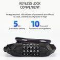 thumbnail image 5 of Fixdono Bike Lock, 4 Feet Bike Locks Cable, High Security 5 Digit Resettable Combination Coiling Bicycle Lock, Heavy Duty Anti Theft Cable Locks with Mounting Bracket, 5 of 11