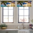 thumbnail image 4 of LALILO Kitchen Curtain Valance Beautiful Sunrise Rod Pocket Window Curtain 52"x 18" Set of 2, 4 of 6