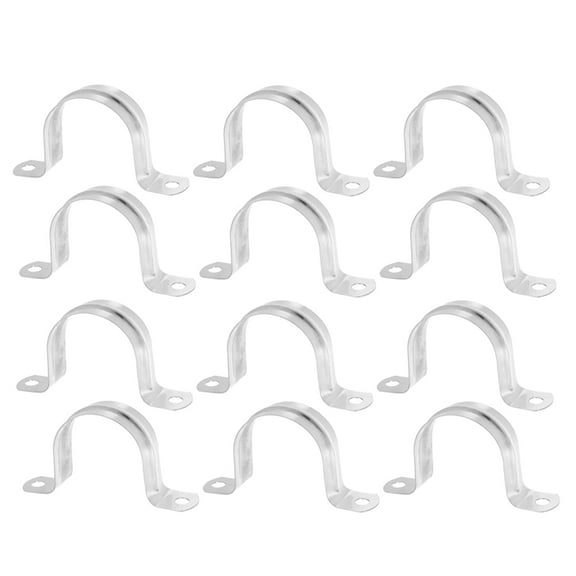 20 Pcs Wire Cable Fastener Pipe Wall Strap Card Management Card Silver 8.30X4.00X0.06CM
