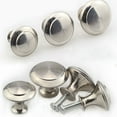 thumbnail image 1 of UPGRATOR Bouton Rond pour Armoire et Tiroir 25 Pcs Acier Inoxydable 1.9X0.9In, 1 of 7