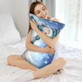 thumbnail image 3 of JUNZAN Christmas Snowman In The Snow Silk Pillowcase for Hair and Skin,Cooling Sleep Both Sides Silk Satin Pillow Covers with Zipper for Women Men, 3 of 6