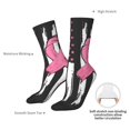 thumbnail image 4 of Logiee Ribbon Breast Cancer Awareness Print Adult Socks for Men & Women,Calf Socks, Ankle Socks,Boots Socks,Breathable Casual Sock,Unisex Crew Socks, 4 of 6