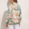 thumbnail image 2 of Wave Peony Long Sleeve Blouse Woman Streetwear Casual Shirts Summer Oversize Woman Streetwear Clothing Birthday Present, 2 of 7