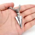 thumbnail image 4 of QQTDFG Personalit​y Silver Color Spear 316L Stainless Steel Mens Pendant Necklace Gift-default, 4 of 8
