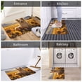 thumbnail image 5 of Pofeuu Pastoral Sunflower Corgi Print Flannel Doormats Rug16"x24"Rug Washable Doormats Indoor Outdoor Rugs for Layered Front Door Mats, Porch, Kitchen, Entryway, 5 of 7