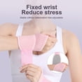 thumbnail image 3 of Pebbuoy Sports Wristband Wrist Brace with Fastener Tape Adjustable Breathable Fabric Compression Support Wrist Wrap Fitness Joint Support Wrist Guard, 3 of 6