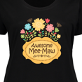 thumbnail image 4 of Inktastic Awesome Meemaw Grandmother Wildflowers Women's Plus Size T-Shirt, 4 of 5