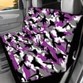 thumbnail image 4 of KUIFORTI Camo Purple Car Seat Cover Auto Accessories Interior 4Pcs, Front Seat Protector, Auto Seat Rear Split Bench Cover Universal Automotive Seat Cover Accessories, 4 of 7