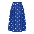 thumbnail image 4 of Luxalzxs Women Vintage Polka Dots Skirt High Waist Pleated Skirt 1950s Midi A-Line Casual Flared Skirts for Party Work and Everyday Wear, 4 of 6