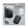 thumbnail image 2 of Timbre Inalámbrico Impermeable Con Luz Led 1 Transmisor 1 Receptor Belug Negro, 2 of 4
