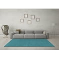 thumbnail image 3 of Ahgly Company Indoor Round Oriental Light Blue Industrial Area Rugs, 4' Round, 3 of 4