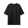 thumbnail image 2 of POIUYTR Men's Suede T-shirt Short Sleeve Faux Suede Crew Neck Tops Casual Basic Solid Color Tee Shirt, 2 of 7