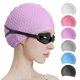 thumbnail image 1 of Gorro de baño de Silicona, Gorro de baño cómodo, Ideal para Cabello Rizado Medio a Largo, Gorros de baño para Hombres y Mujeres, Gorros de Ducha para Mantener los Peinados Botao, 1 of 4