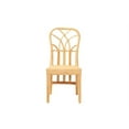 thumbnail image 3 of bali & pari Monaco Rattan BOHO Dining Chair, Natural Brown, 3 of 10
