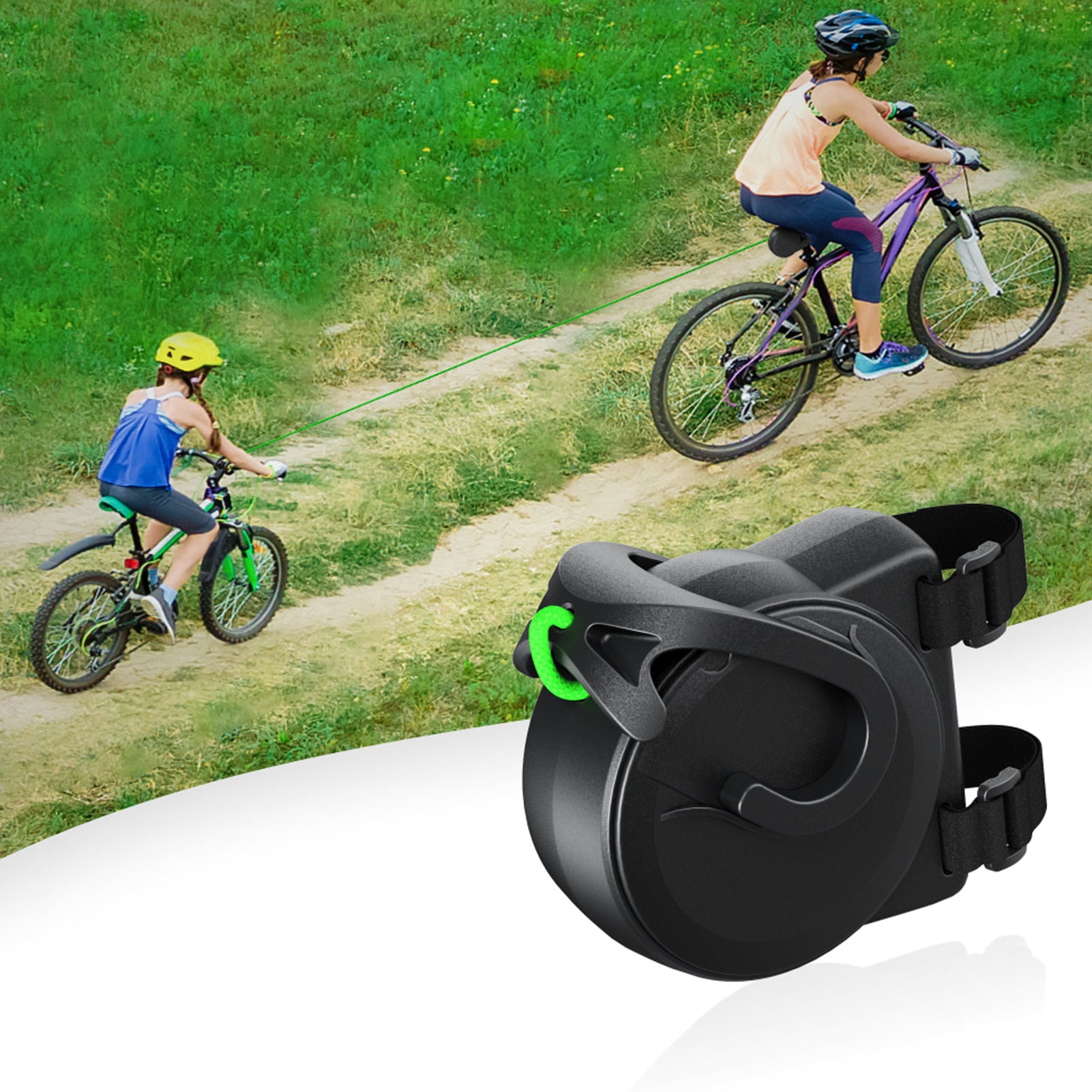 ruhuadgb Kids Bike Tow Rope Retractable Bicycle Traction Rope Lightweight Toddler Bike Attachment to Adult Bike Easy-to-Use Bike Trailer Strap for Outdoor Cycling Adventures