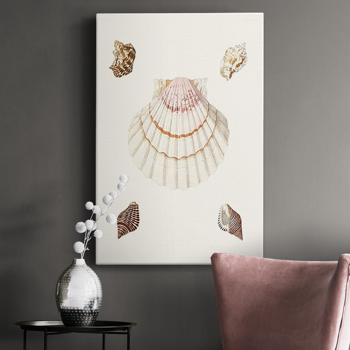 Pastel Knorr Shells IV Premium Gallery Wrapped Canvas - Ready to Hang