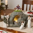thumbnail image 1 of Cheapark Décoration de Table en Résine en Forme de Croix LED de Pâques, Ensemble de Statue de Jésus Résurrection, Décoration de Table en Résine pour Pâques, Ornements de Table pour Maison de Vacances Intérieure, 1 of 6